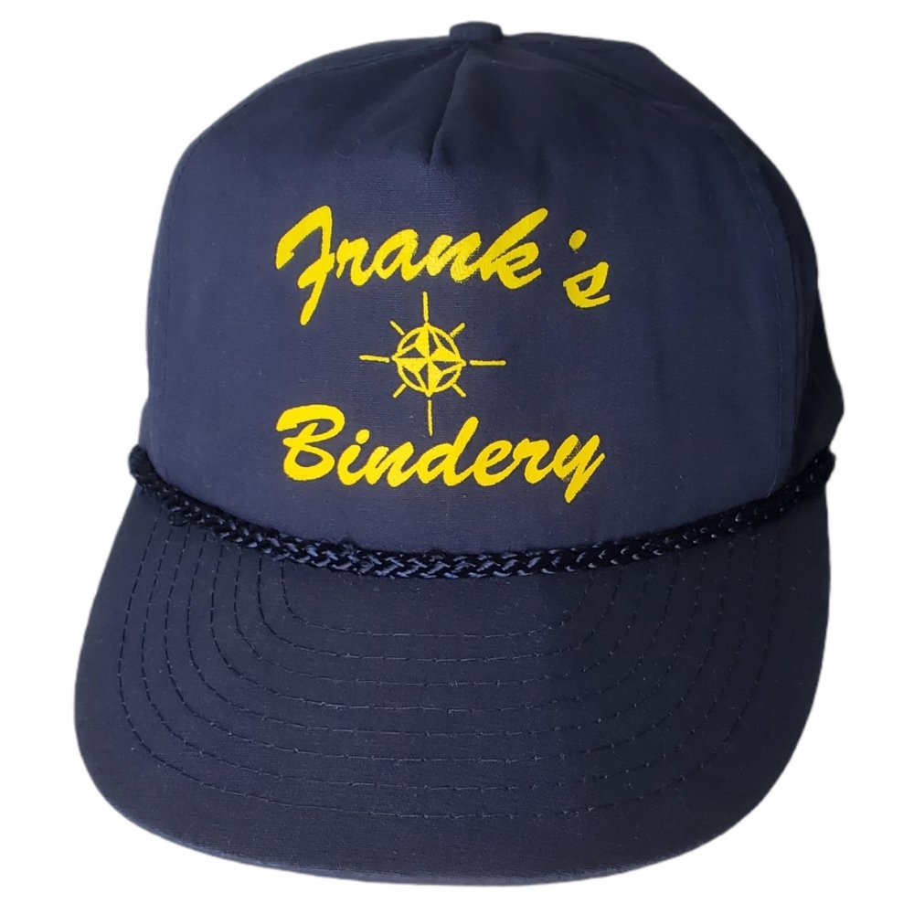 FRANK'S BINDERY CHICAGO CAP HAT Corded Adjustable